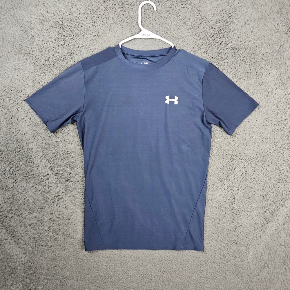 Under Armour Heatgear Kids T Shirt XL Blue Short Sleeve‎ Athletic Tee